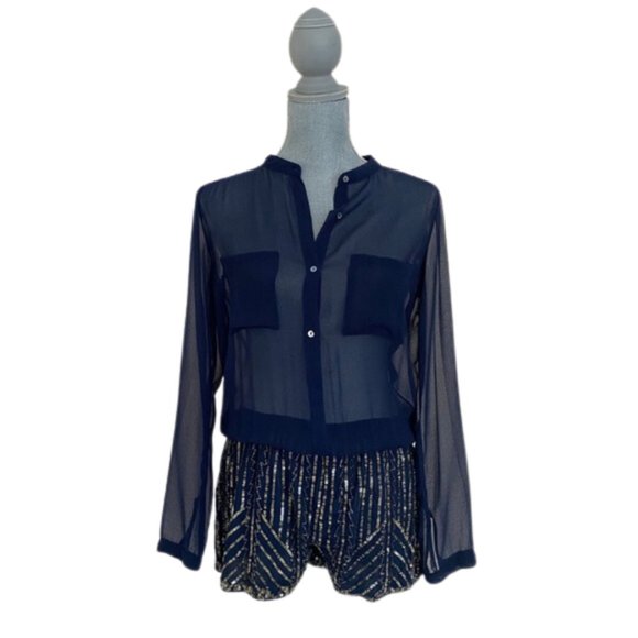 ZARA sequin short romper - Picture 1 of 6